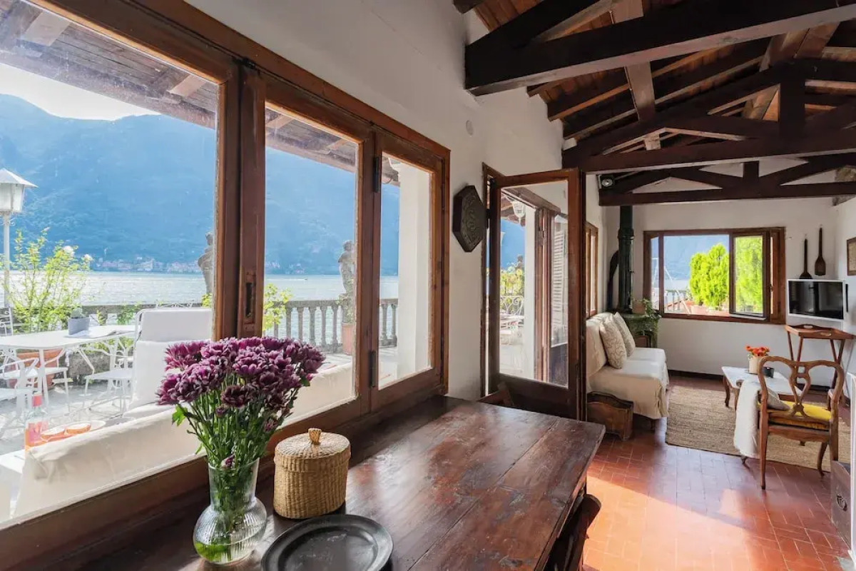 Terrace on Orrido di Nesso Waterfall