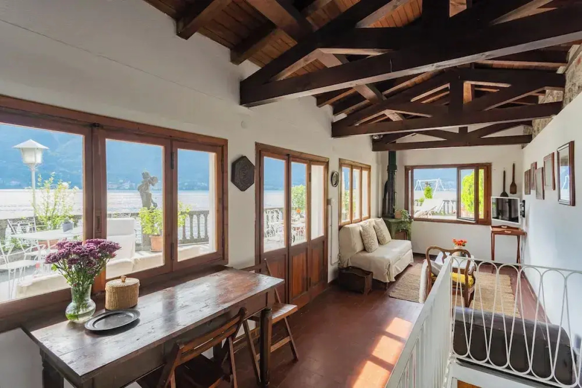 Terrace on Orrido di Nesso Waterfall