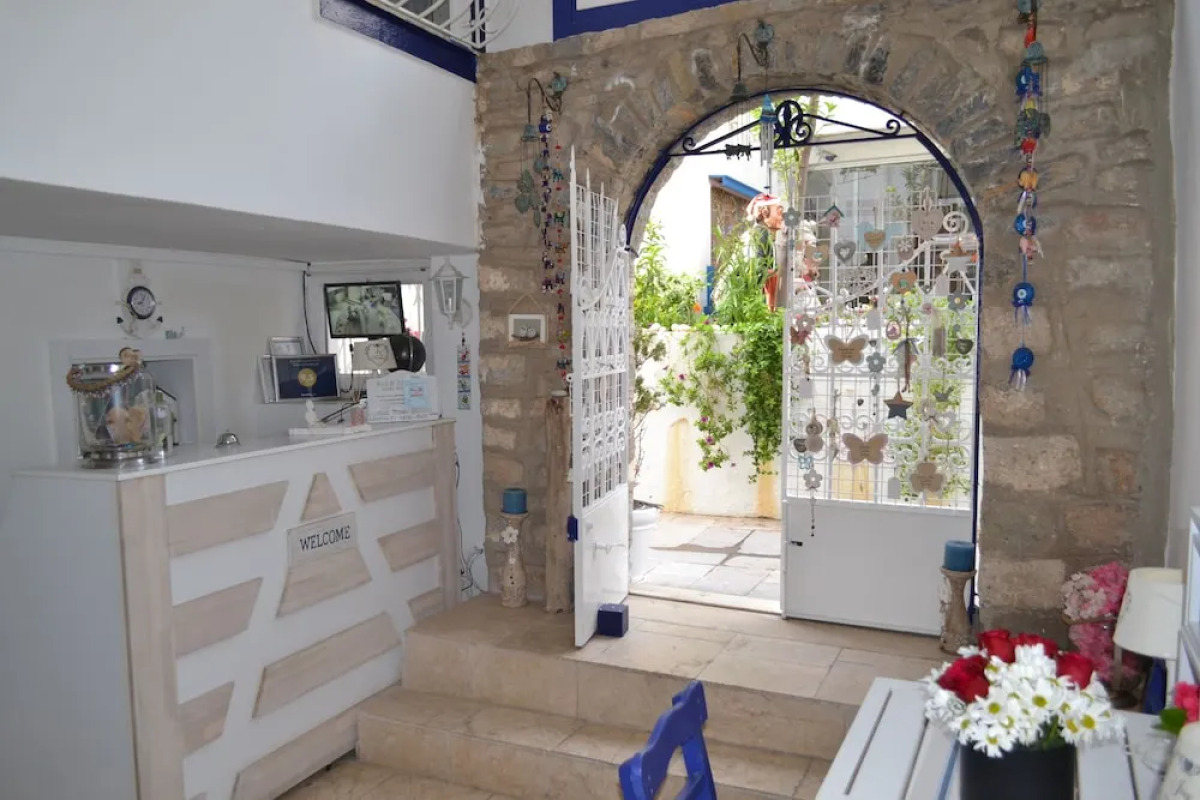 White and Blue Bodrum