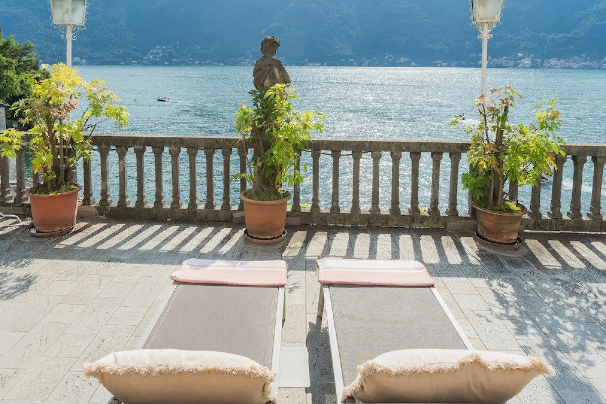 Terrace on Orrido di Nesso Waterfall