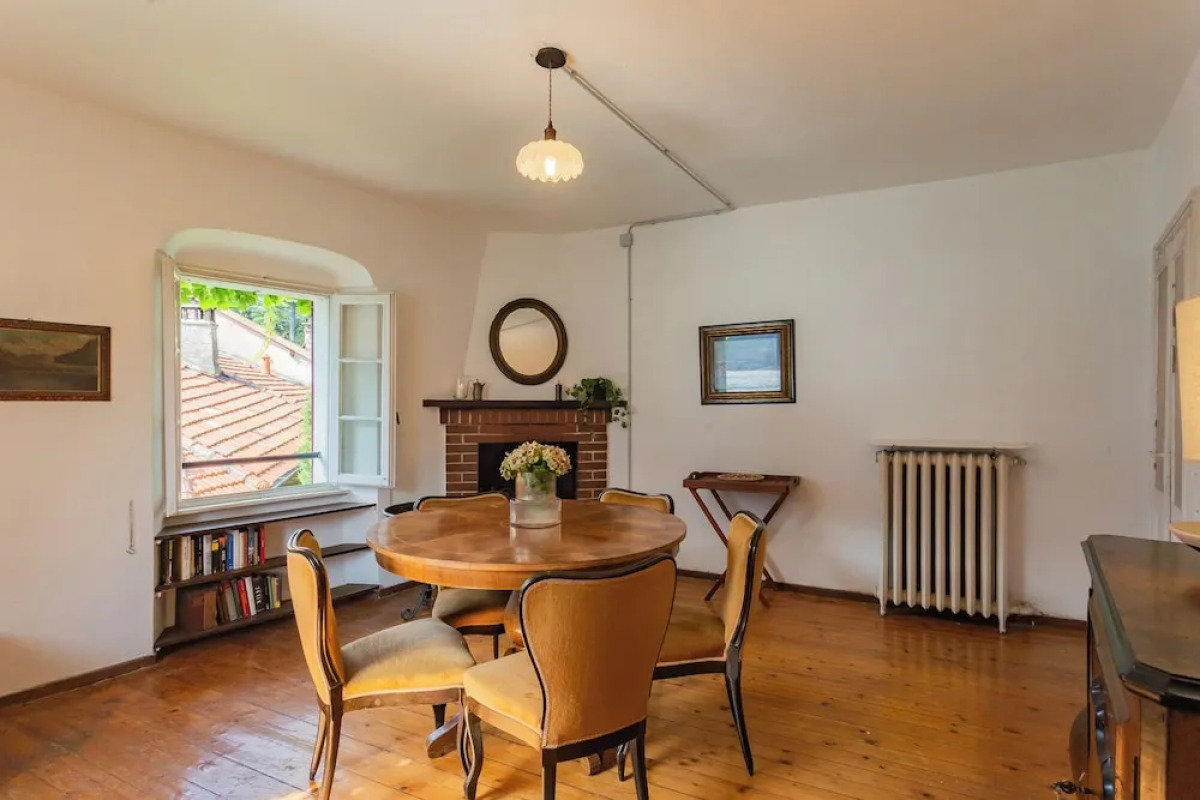 Terrace on Orrido di Nesso Waterfall