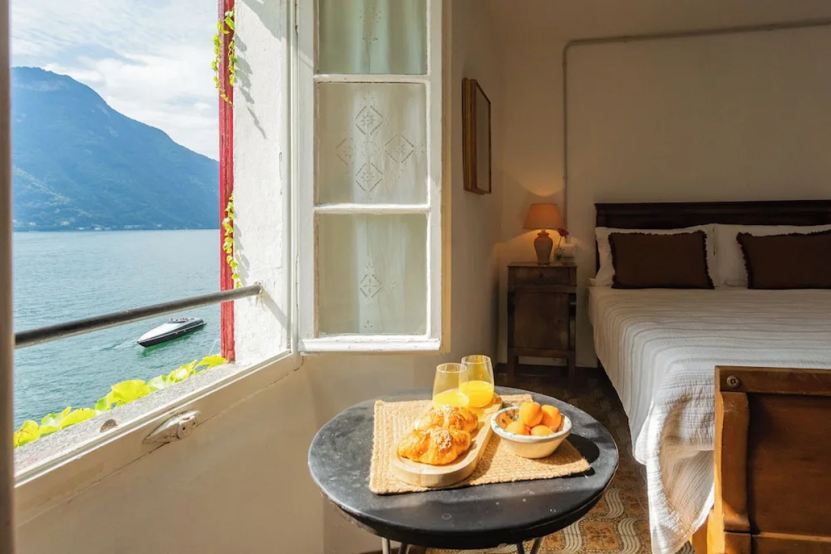 Terrace on Orrido di Nesso Waterfall