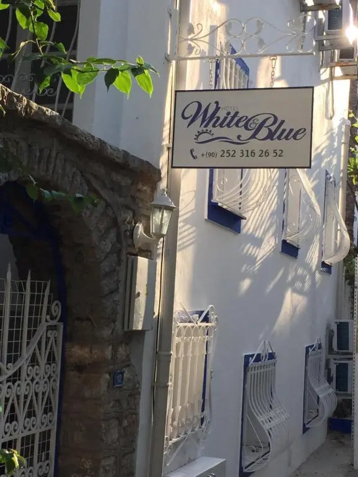 White and Blue Bodrum