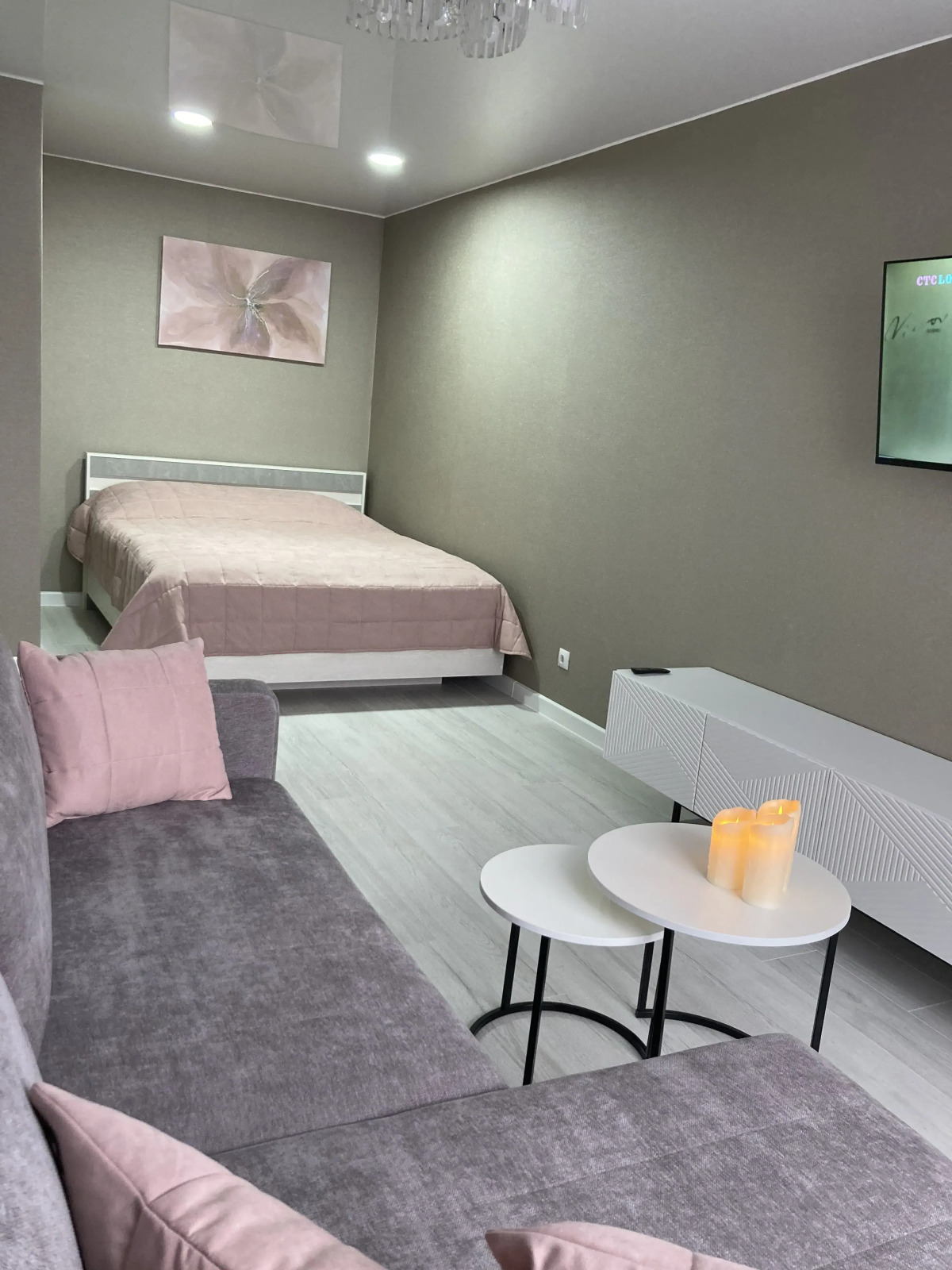 Апартаменты на Ижорского Батальона 17 с видом на город