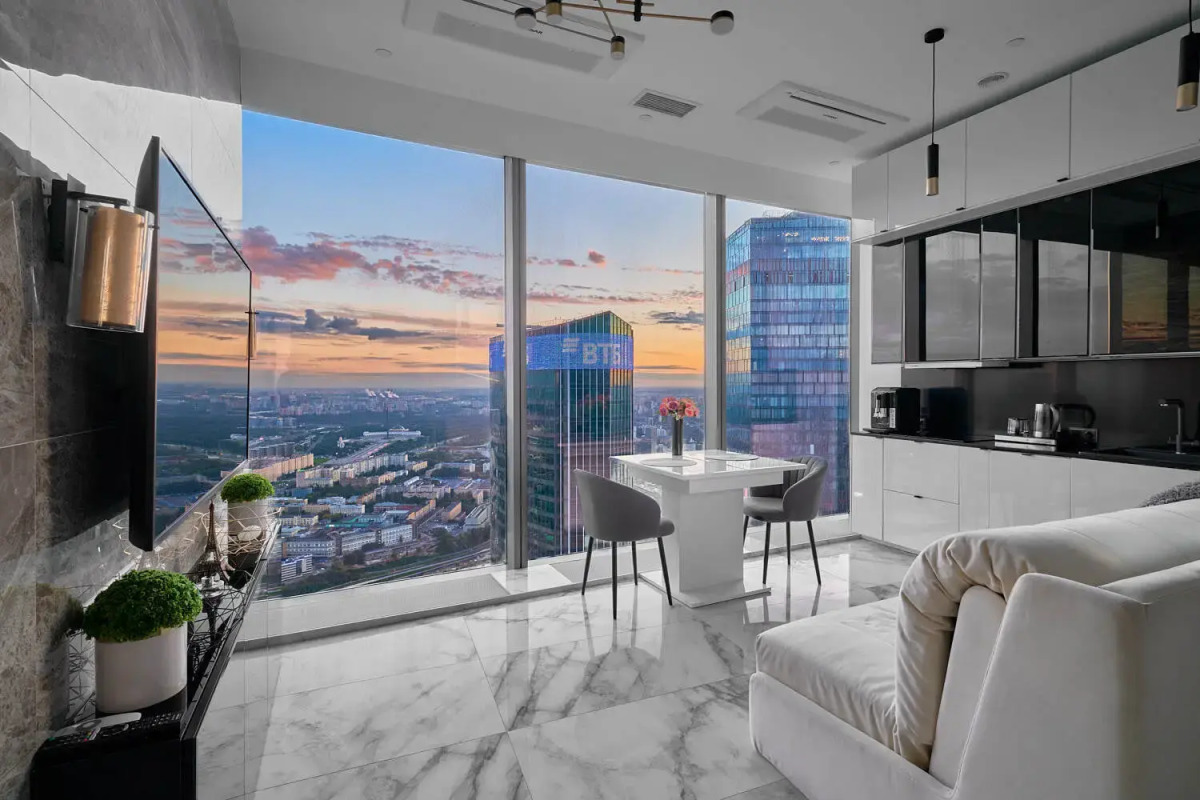 Апартаменты Sky City Moscow 80 этаж Вид на МГУ, Лужники, Парк победы, Воробьевы горы! Уникальный вид!