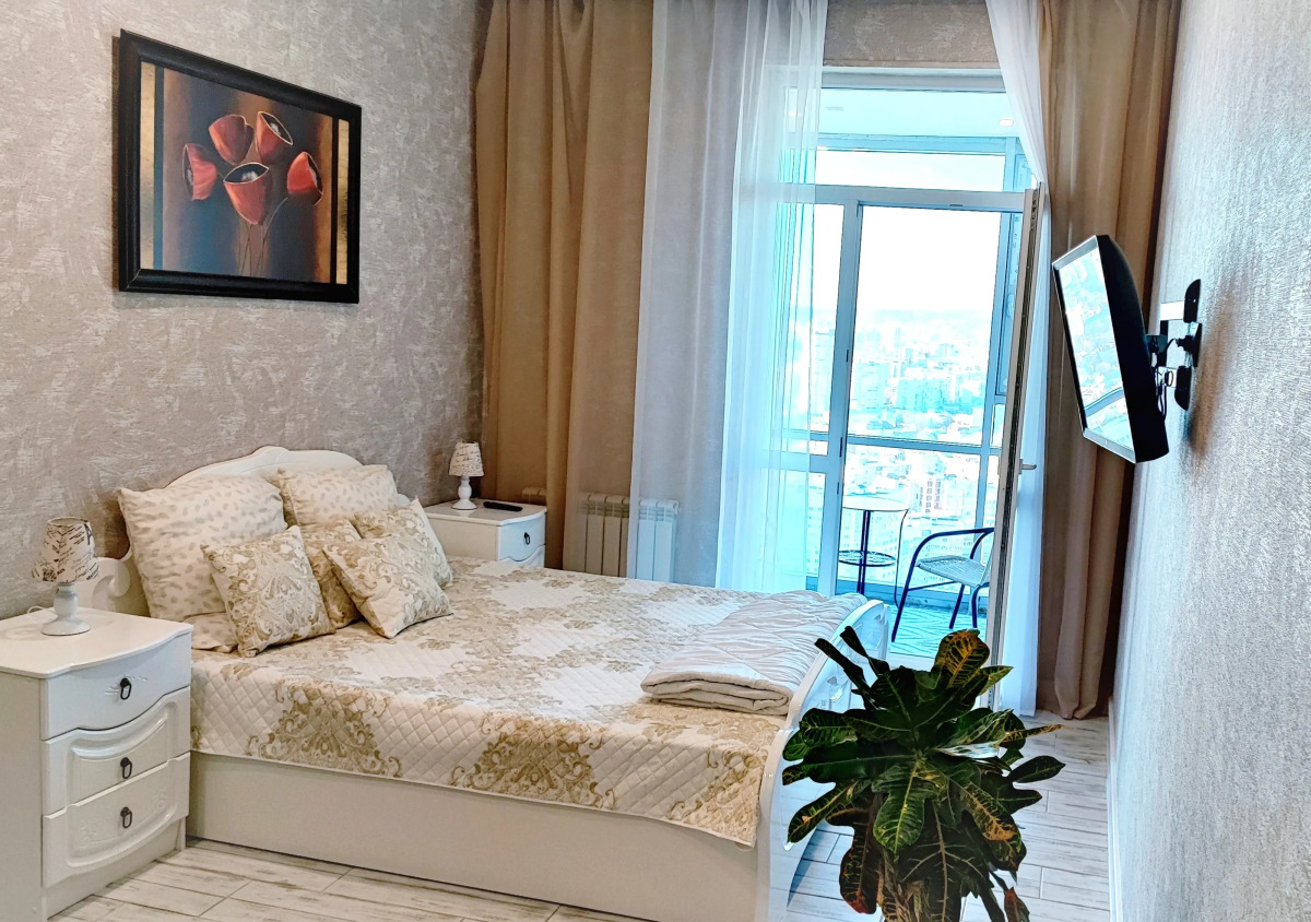 Апартаменты на 30 Этаже с Видом на Волгу и Город