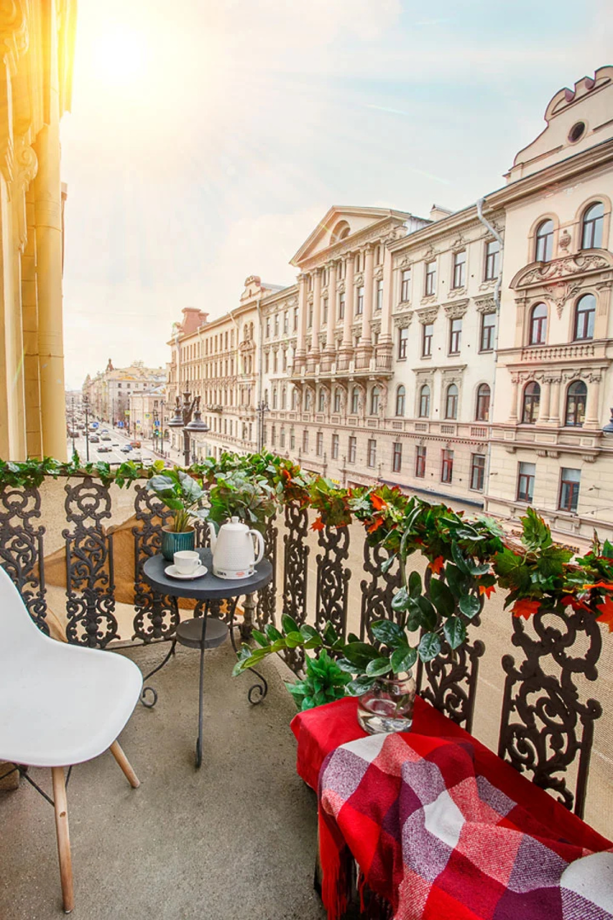 Апартаменты на Большом 13 Балкон