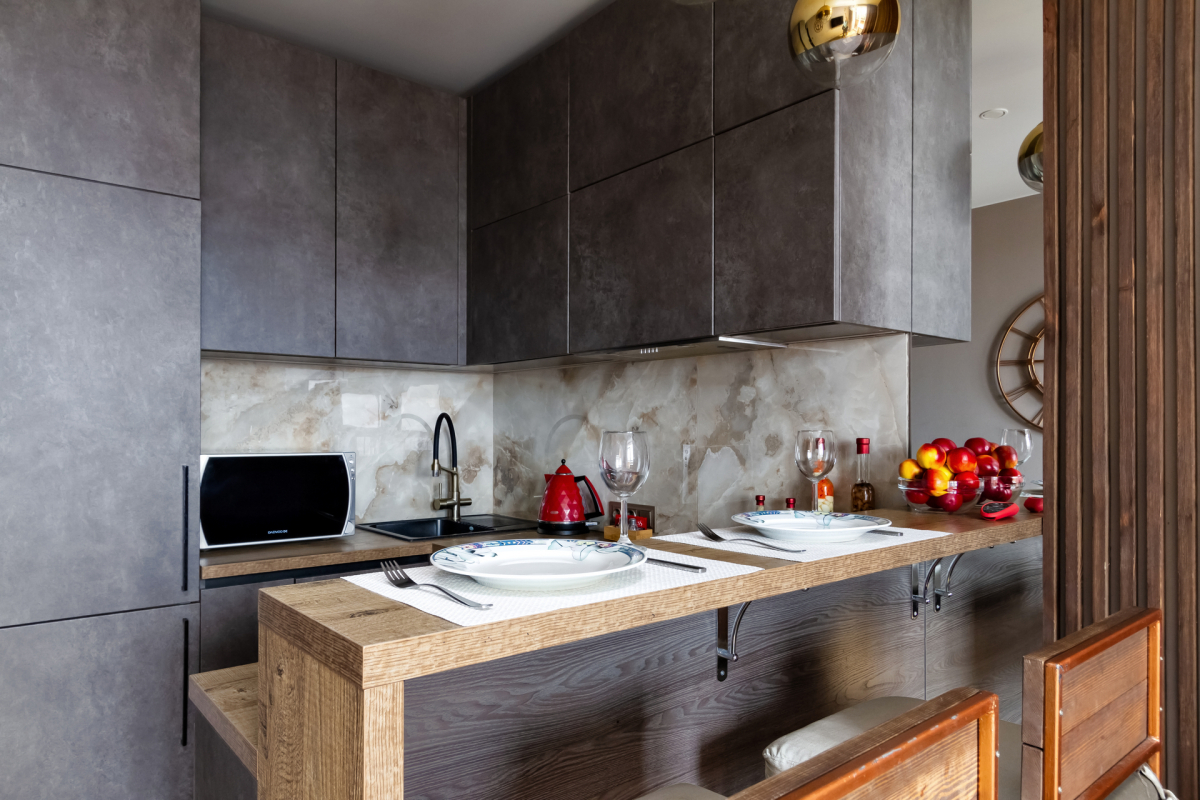 Апартаменты с видом на город с высоты птичьего полёта