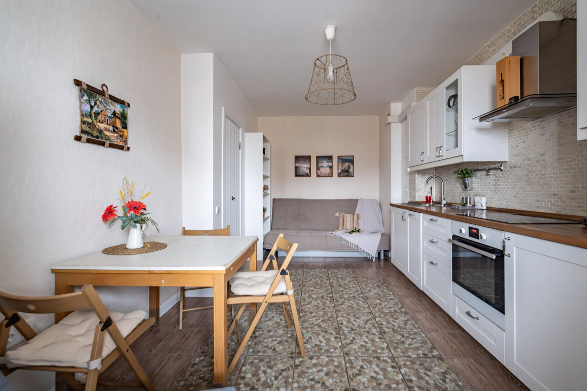 Квартира Eco Scandic у Метро Satin home