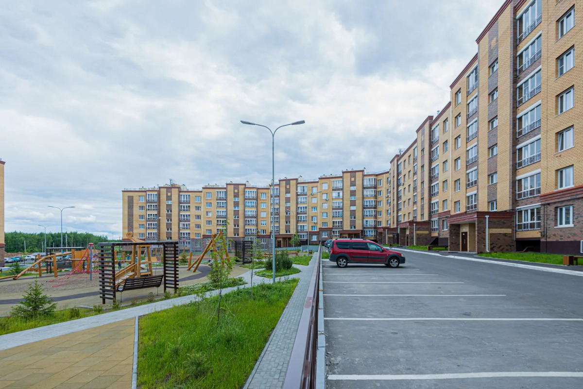 Квартира 1-к в новом мкр. на Новогородской 15 от RentAp, 4 сп.места