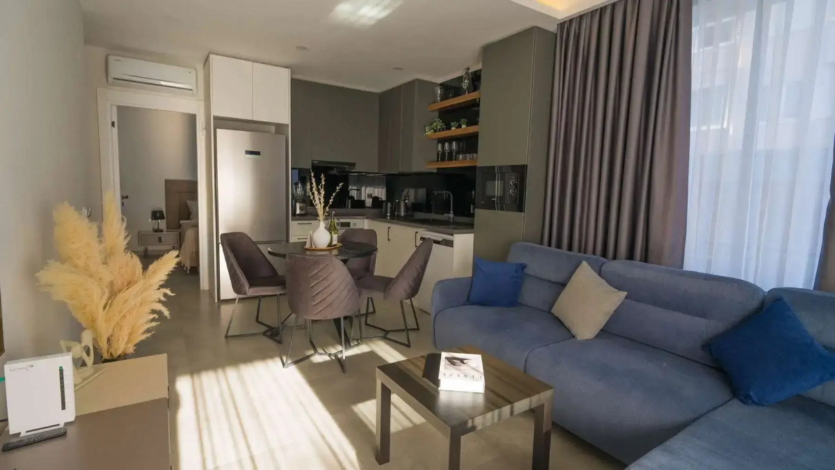 Апартаменты 1+1 Qoople Prive 6 рядом с морем