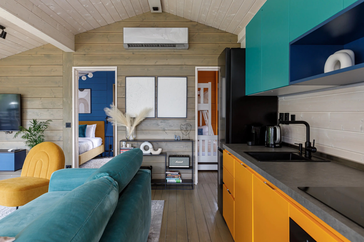 Частный Дом RiverDublDom  с баней и купелью у пруда в Новой Москве