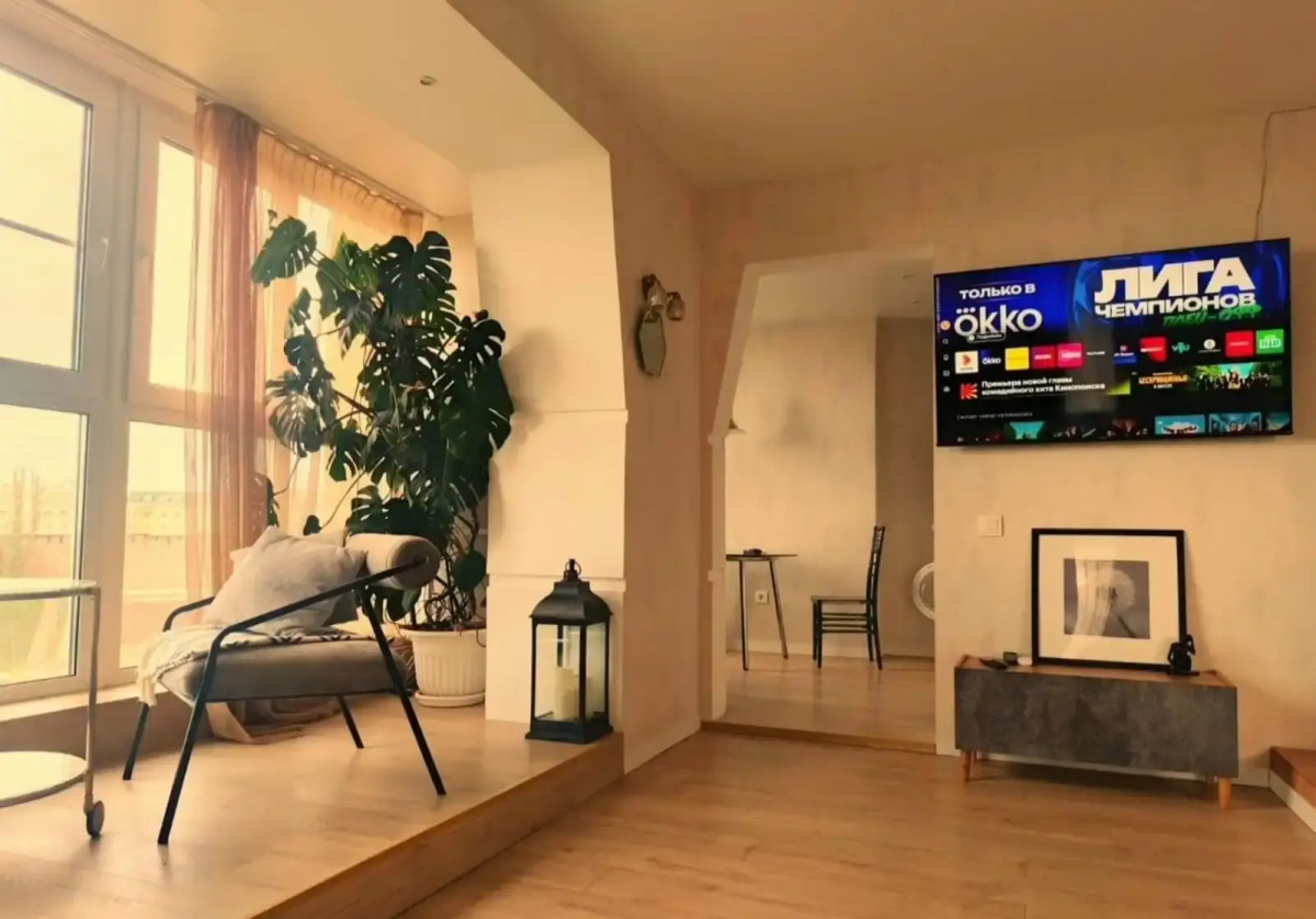 Квартира в центре Нижнего Новгорода с видом на Кремль