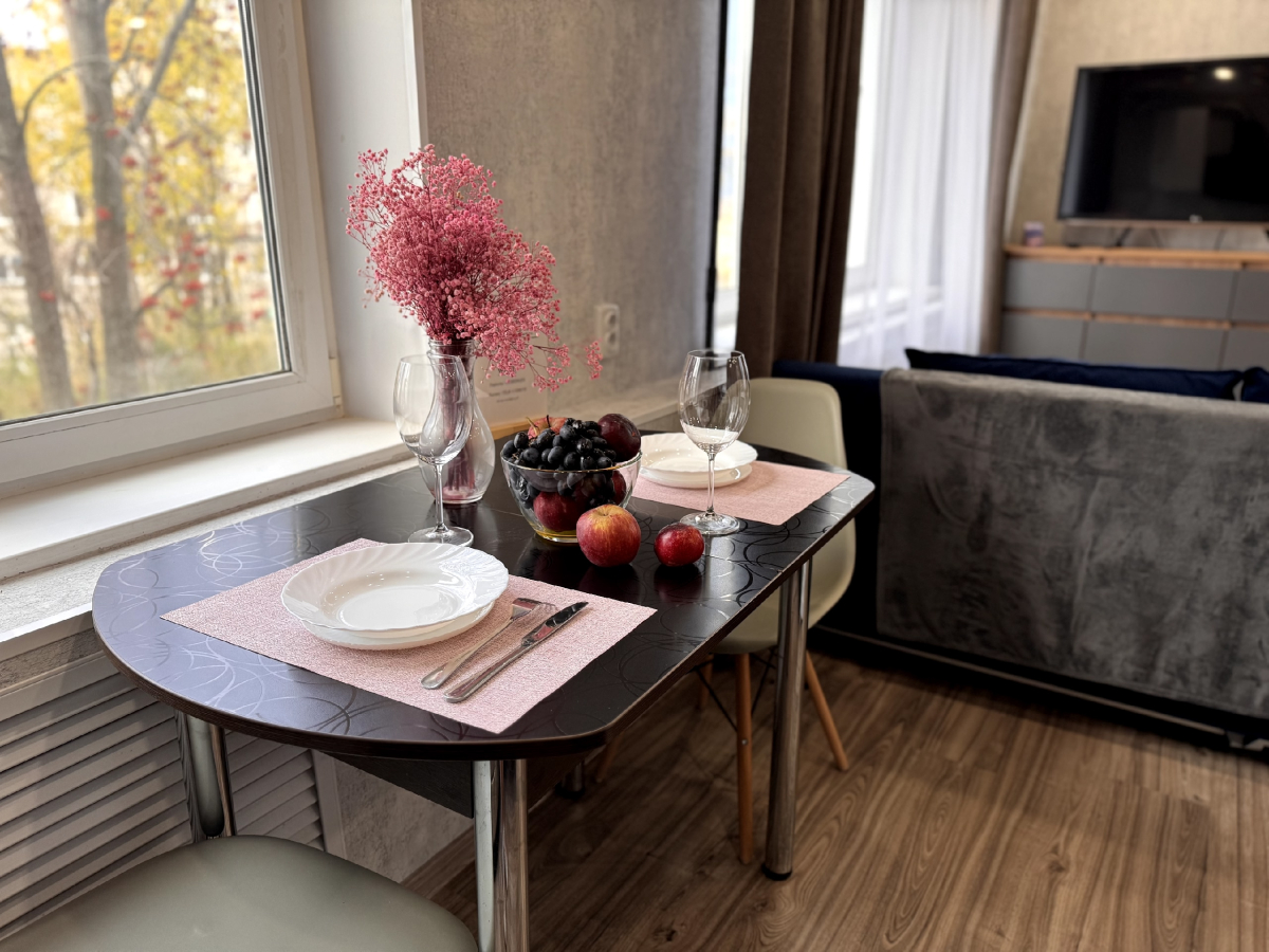 Квартира Аврора северное сияние за окном