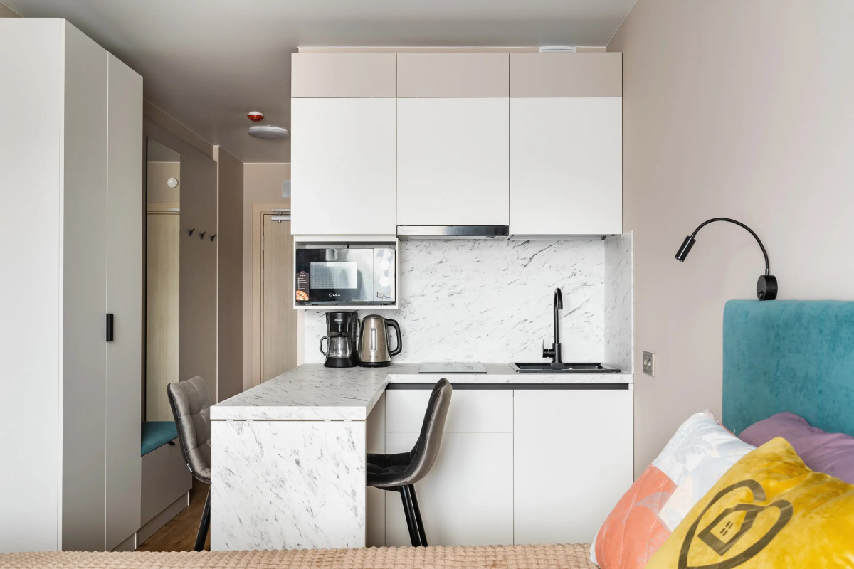 Апартаменты GLOBALSTAY. Новые студии 2 мин до метро Кировский завод