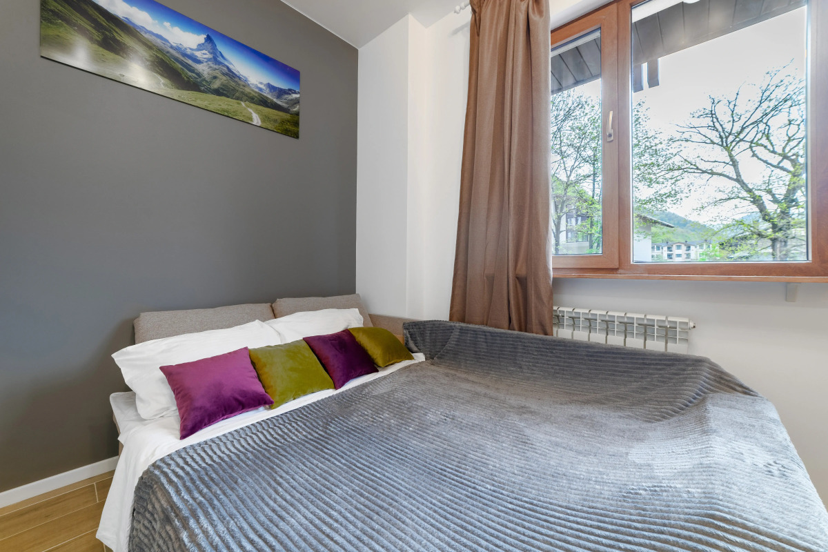 Апартаменты Просторная студия с балконом и видом на горы