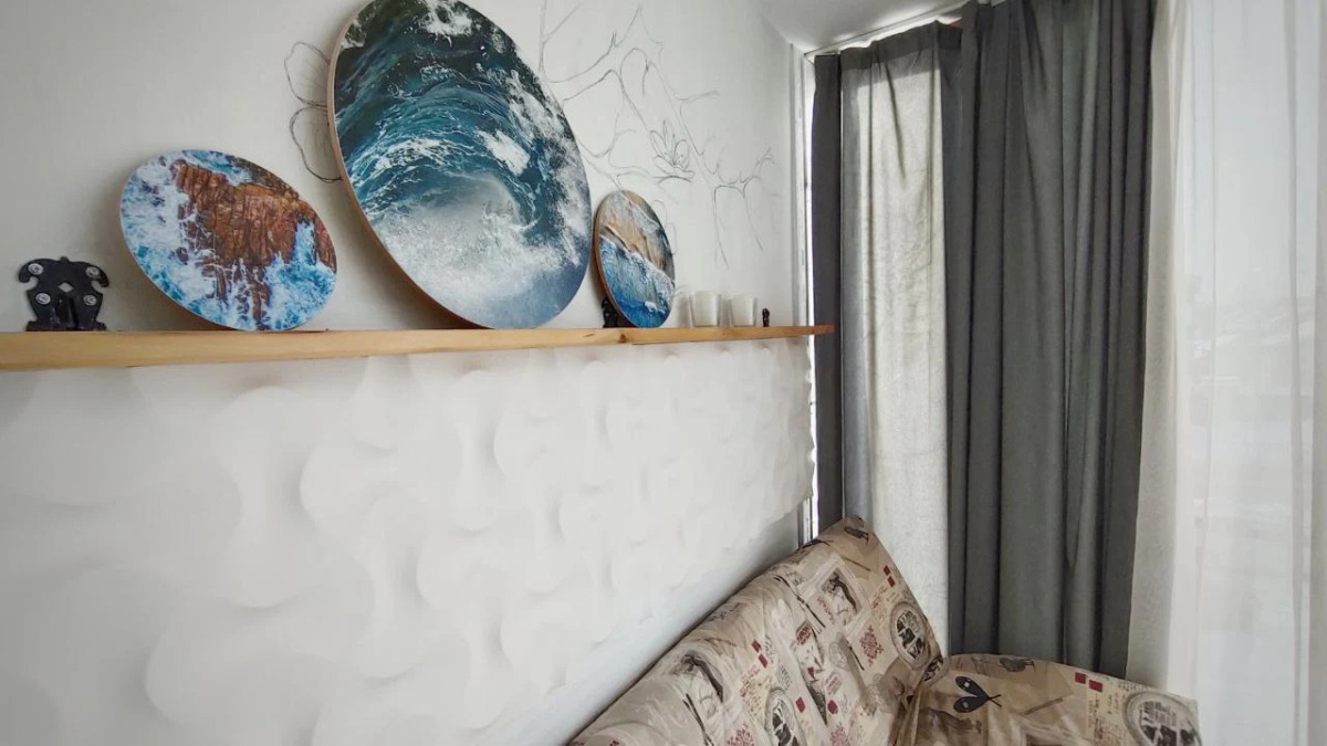 Квартира Guru c лаундж зоной на балконе