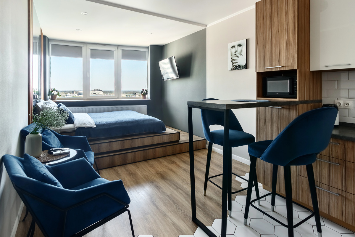 Апартаменты Дом у Дона с подиумом и видом на Дон (23 этаж)