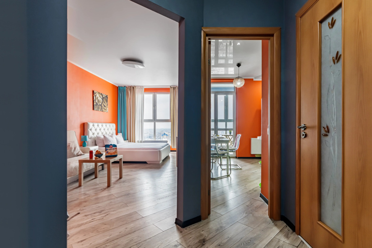 Апартаменты с Лучшим Видом на Краснодар. 24 этаж ЖК Большой Lounge балкон и Smart TV