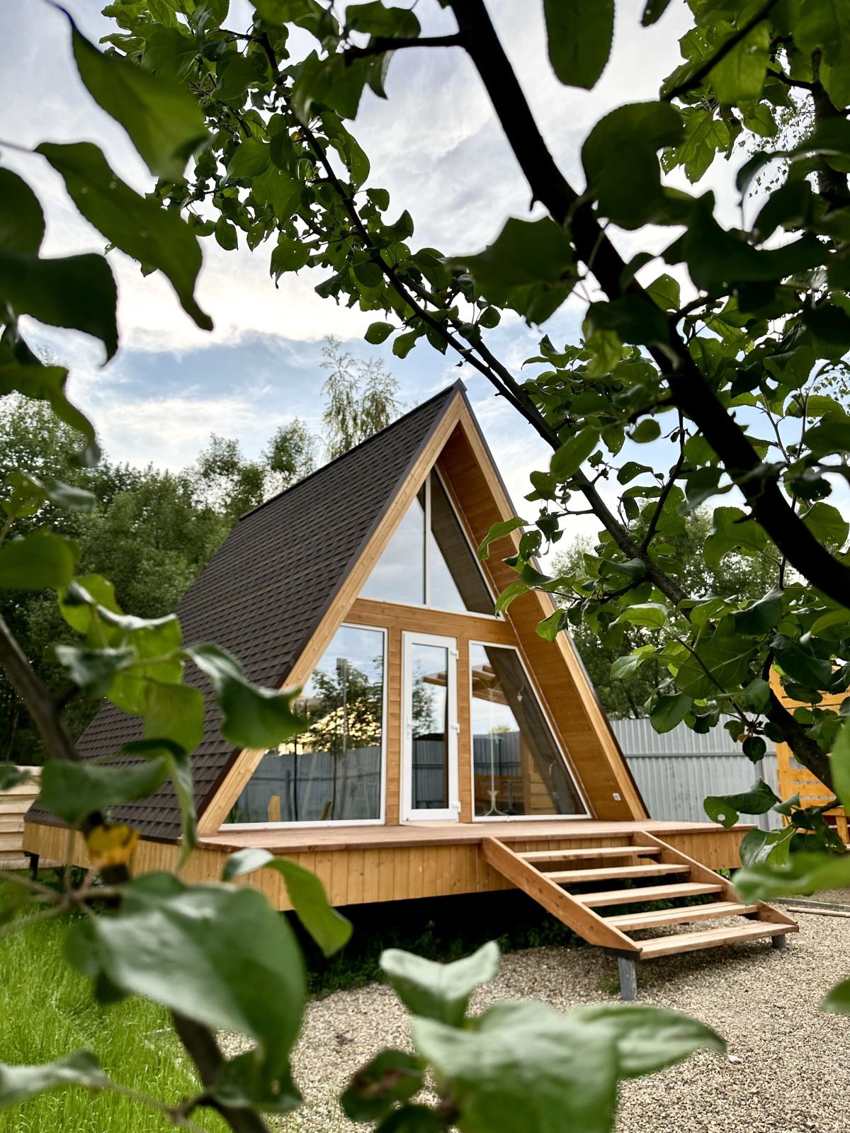 Глэмпинг Домики A-frame С Чаном или Купелью-Фурако