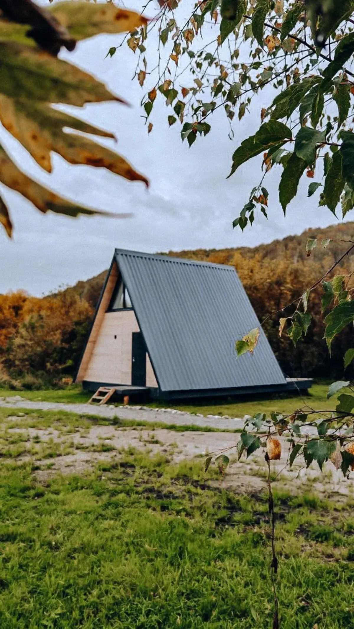 Шале двуэтажный А-фрейм с террасой