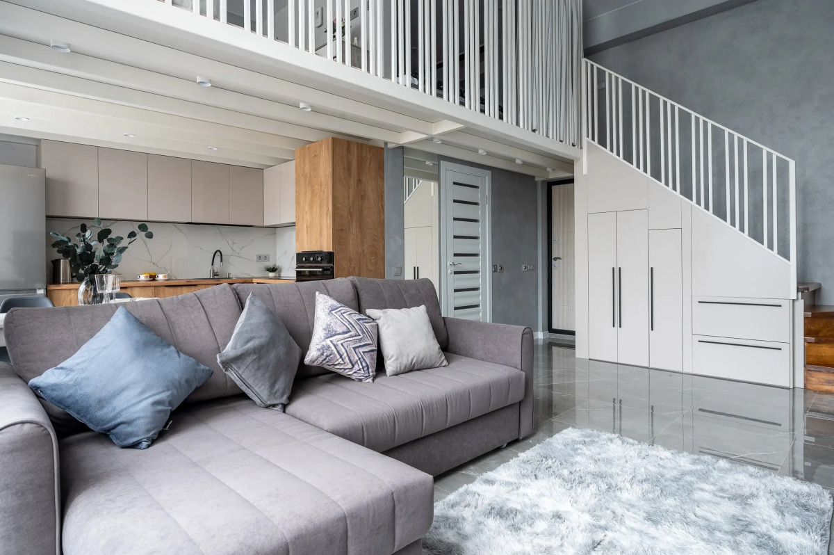 Двухуровневая квартира у реки. Кватро 3/3