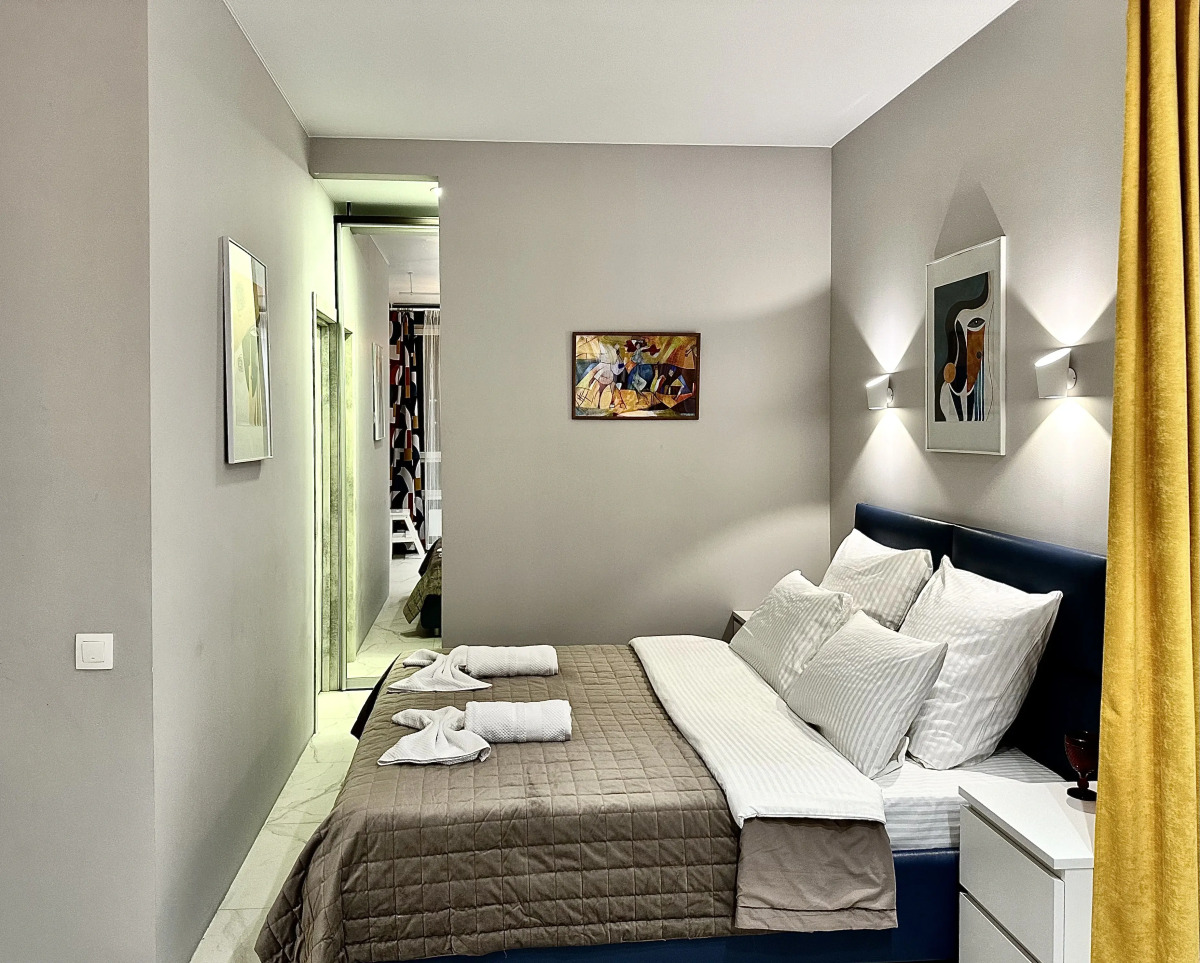 Апартаменты Дизайнерская студия Люкс с видом на Москва Сити