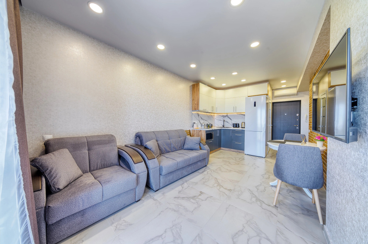 Апартаменты в центре Сочи для 3 гостей ЖК Сокол с видом на море