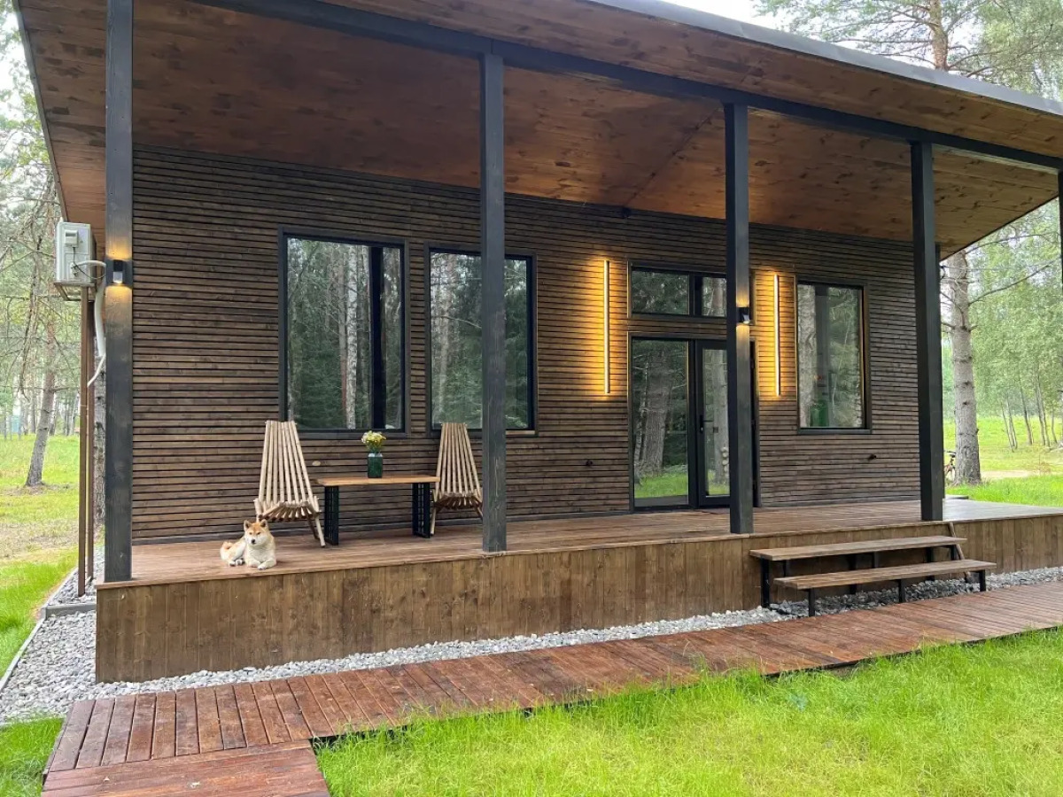 Частный Дом в Лесу с Террассой