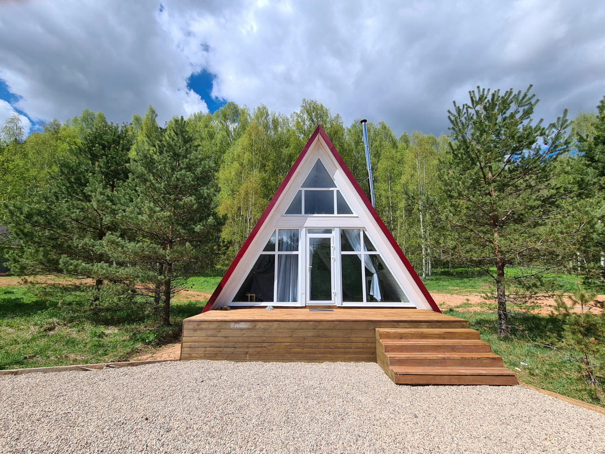Гостевой дом A-frame на Форелевом хуторе