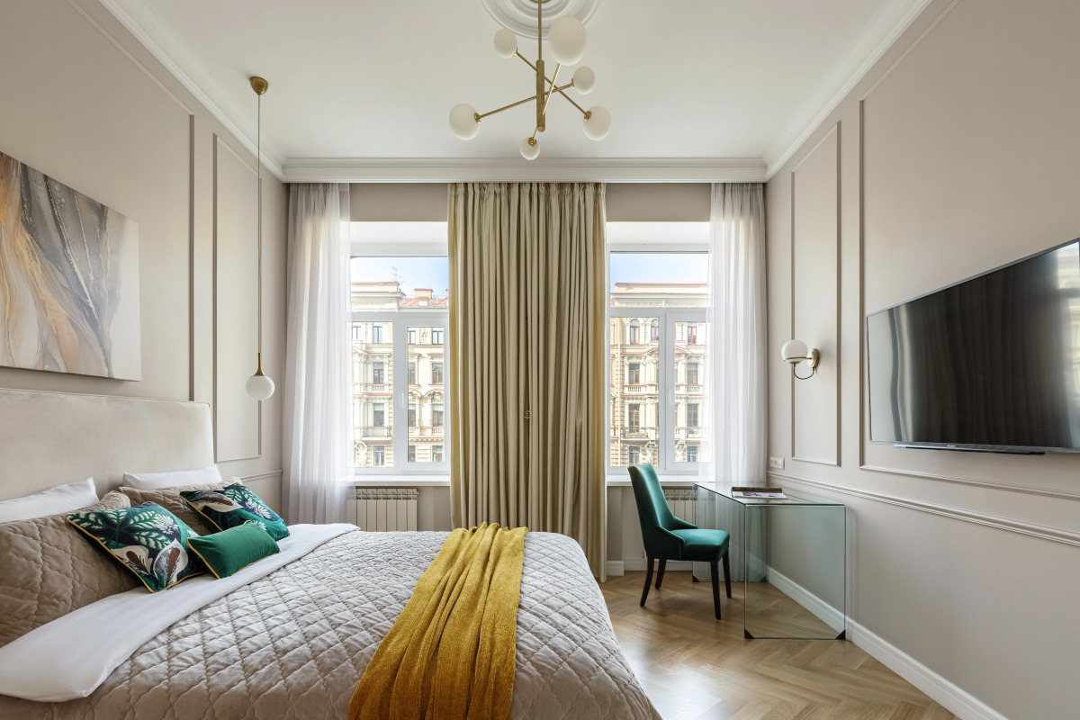 Апартаменты Bird Nest 80 кв.м с Балконом и Видом на Набережную Канала Грибоедова