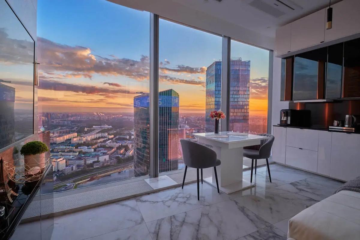 Апартаменты Sky City Moscow 80 этаж Вид на МГУ, Лужники, Парк победы, Воробьевы горы! Уникальный вид!