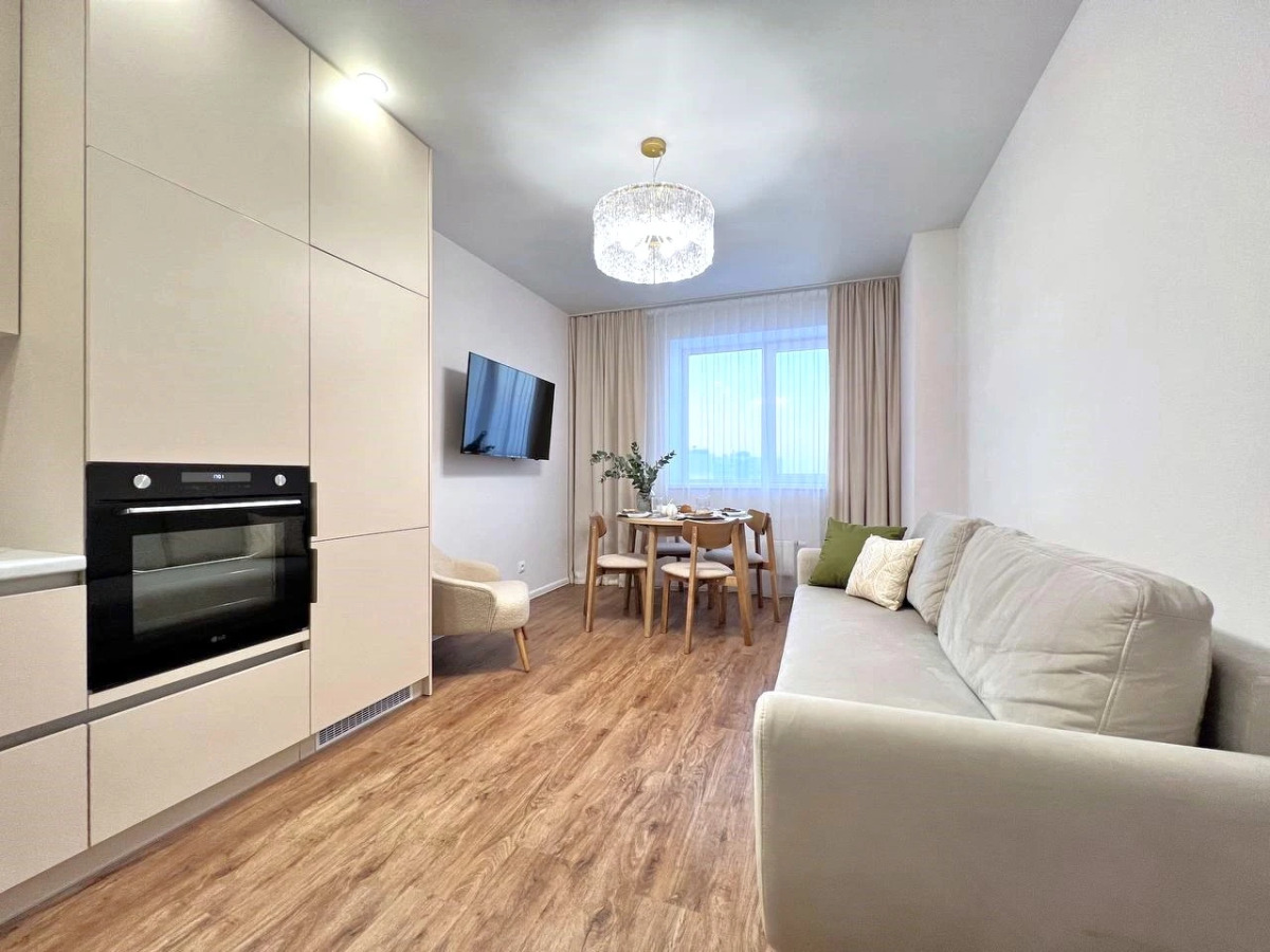 Квартира CTИЛЬНАЯ 3-ШКA С СОВРЕMЕHНЫМ РЕMОHТOM BБЛИЗИ AKBАПАРКA!