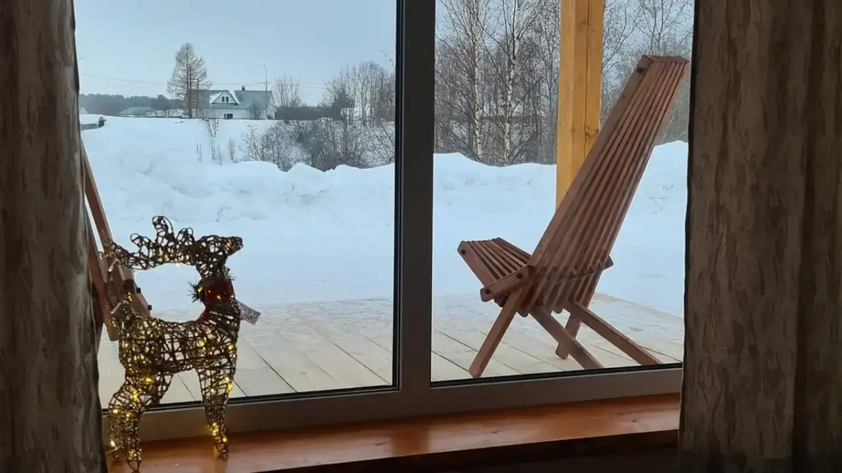 Гостевой дом с сауной и купелью вблизи реки и озера Ладоги Лисий берег