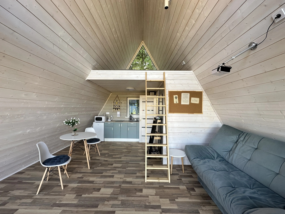 Глэмпинг Домики A-frame С Чаном или Купелью-Фурако