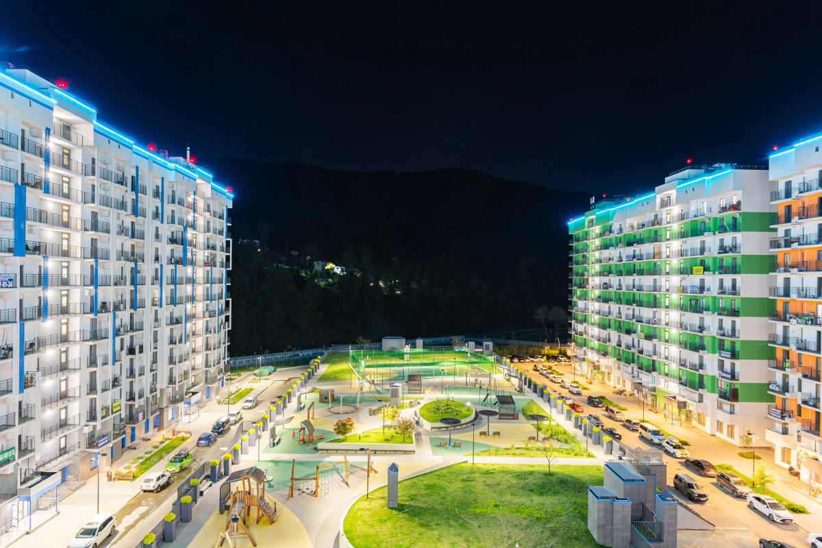 Апартаменты Бирюза УК Атмосфера с видом на горы