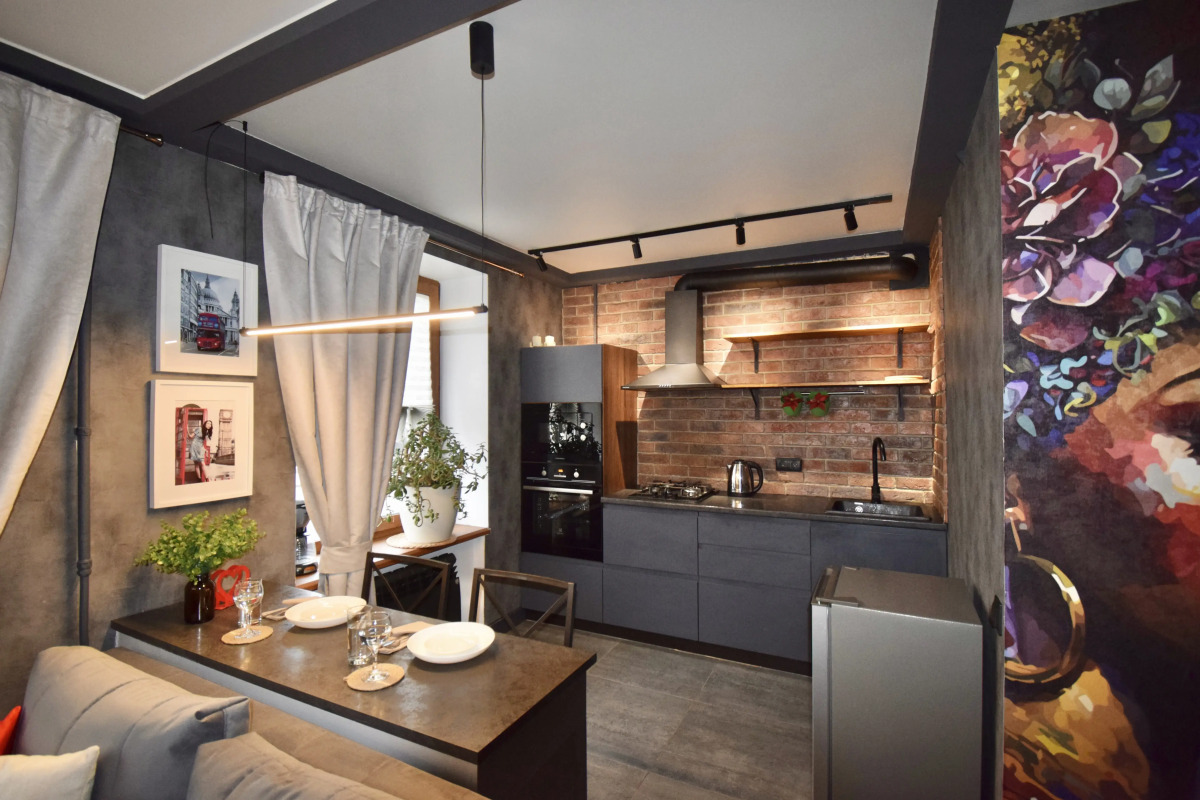 Апартаменты Дизайнерская двухкомнатная квартира в Кронштадте