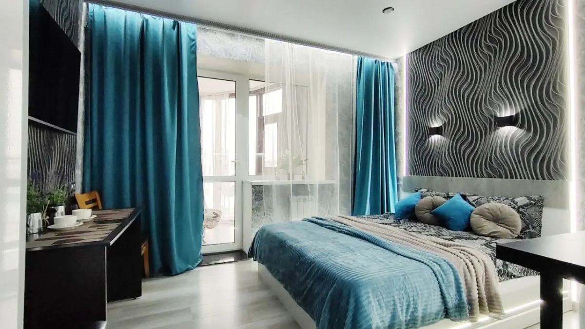 Квартира Guru c лаундж зоной на балконе