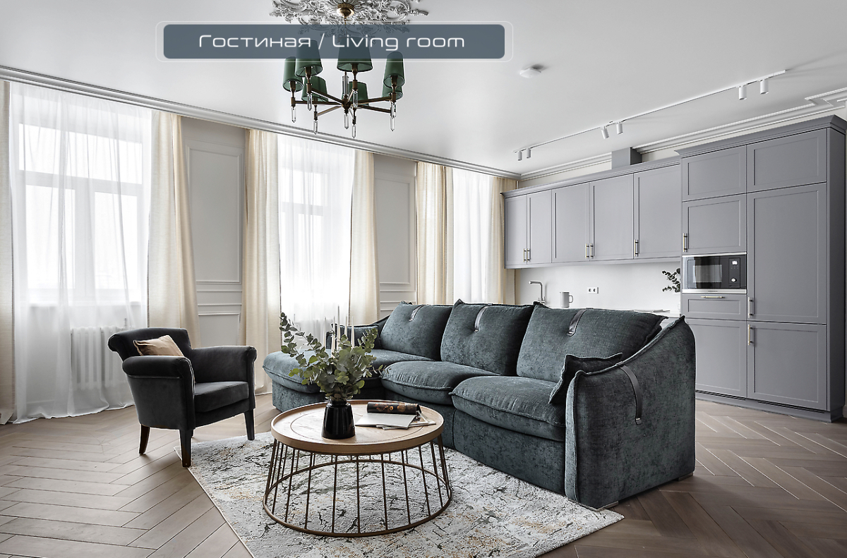 Дизайнерские апapтaменты с потpясающим видом нa Нeву и кpeйceр Аврорa