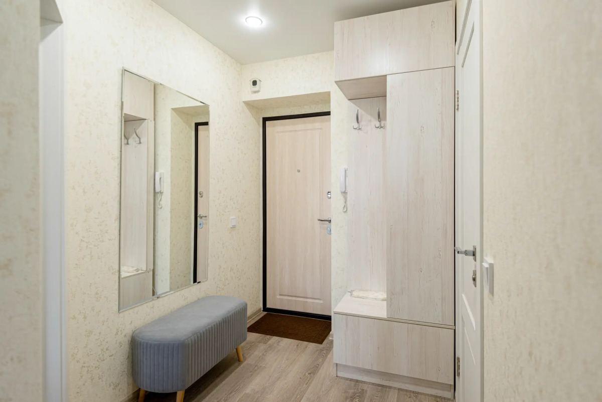 Квартира 1-к в новом мкр. на Новогородской 15 от RentAp, 4 сп.места