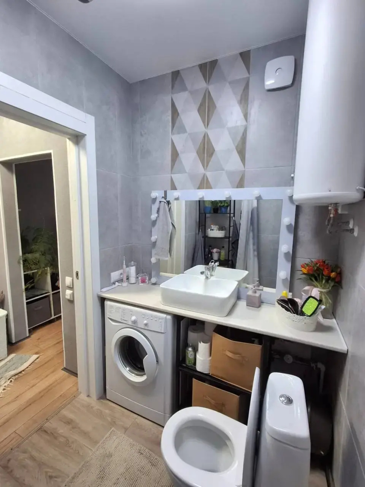 Квартира 1-комнатная, 27,4 м², 2 кровати