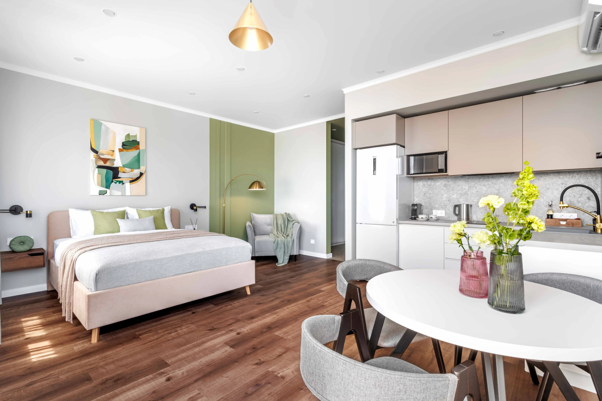 Апартаменты Оливковая студия с видом на море