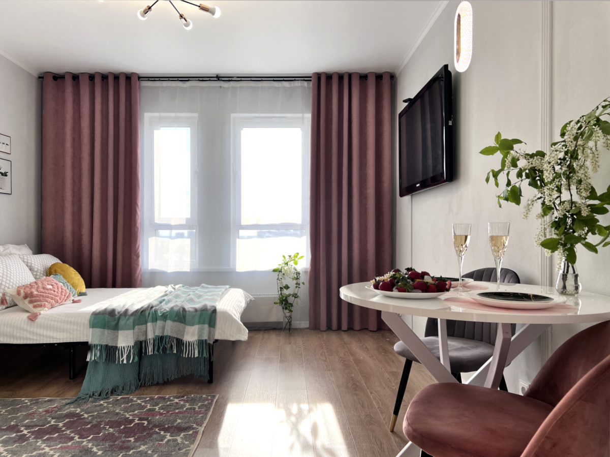 Квартира Пыльная роза в ЖК Московский квартал