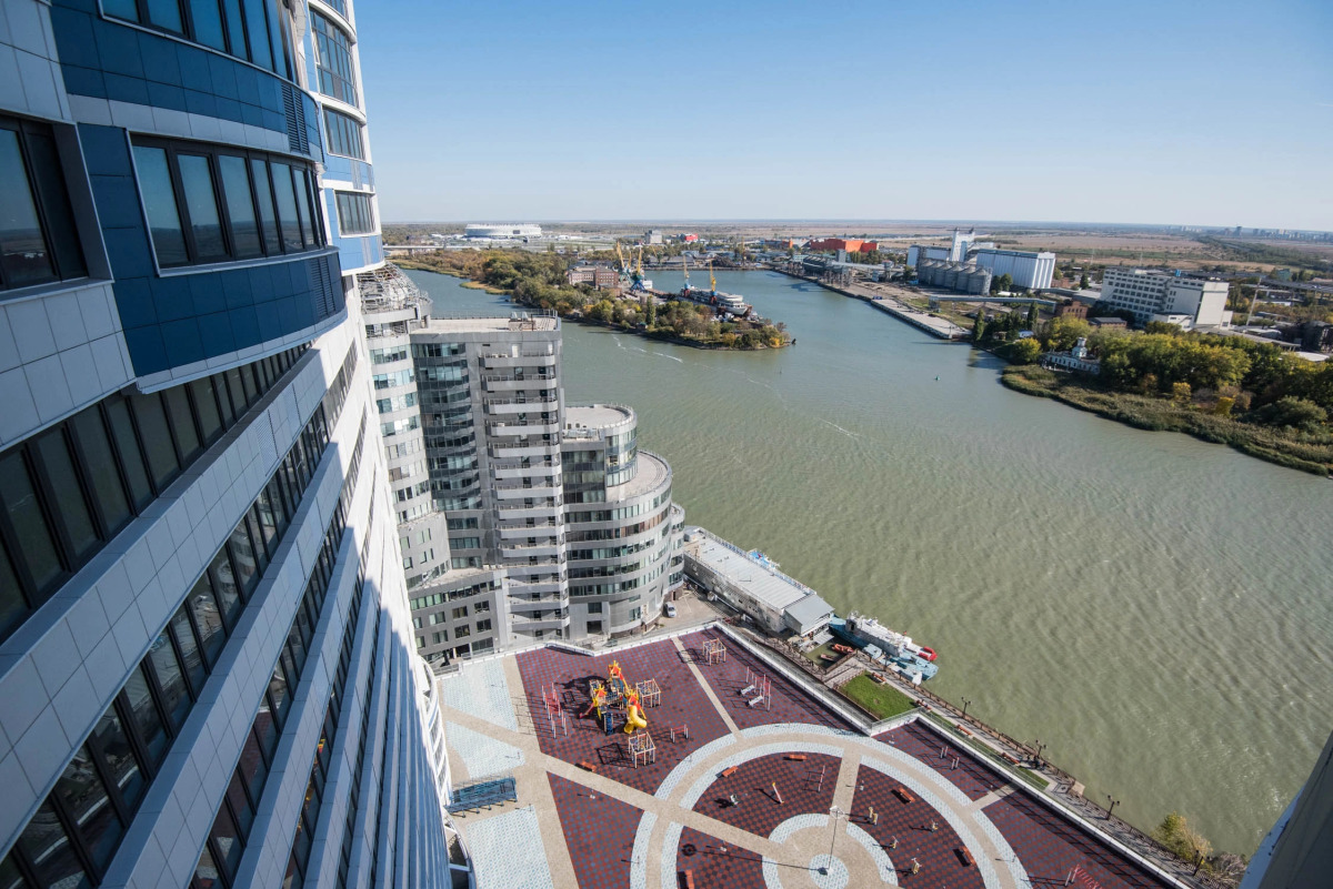 Апартаменты Дом у Дона просторная студия  на 23 этаже с видом на Дон