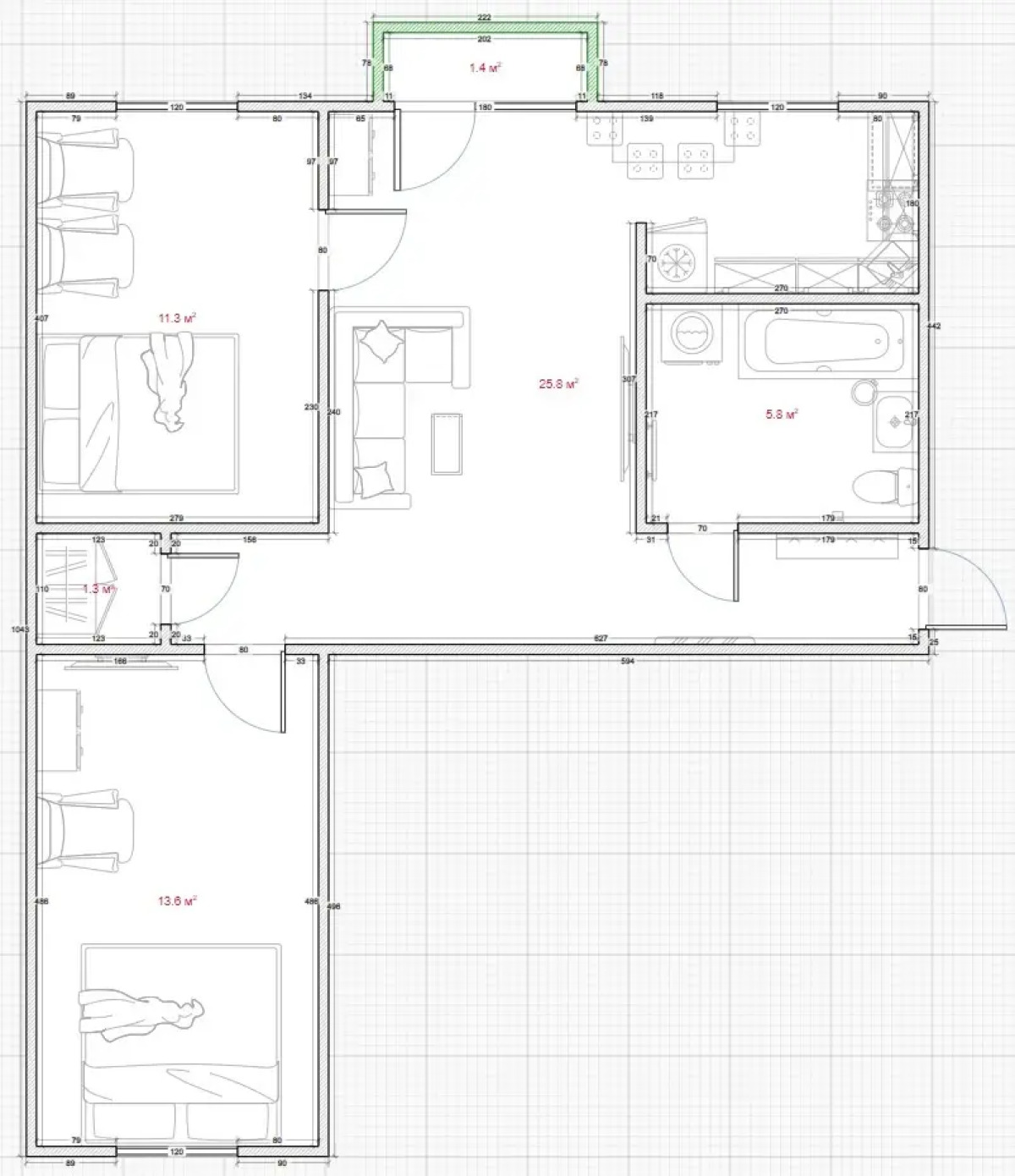 Апартаменты Мерецкова-Волосова