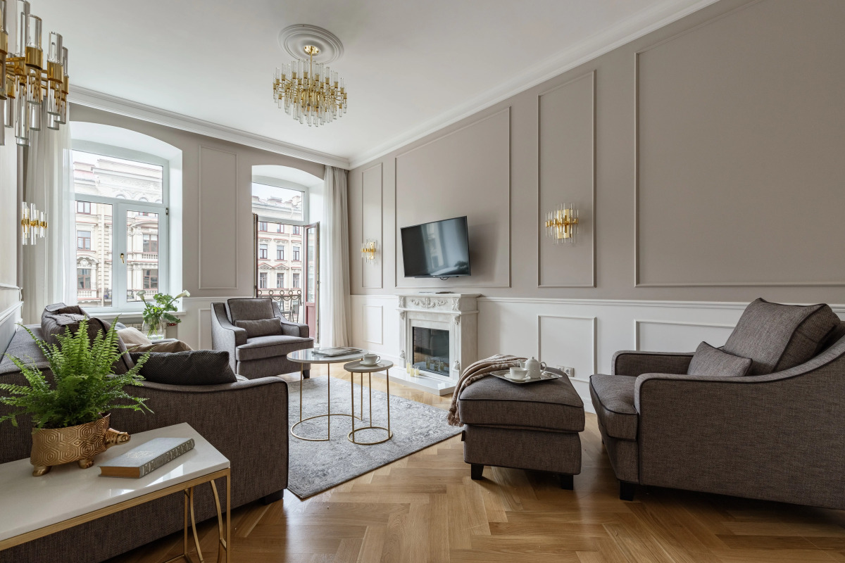 Апартаменты Bird Nest 80 кв.м с Балконом и Видом на Набережную Канала Грибоедова