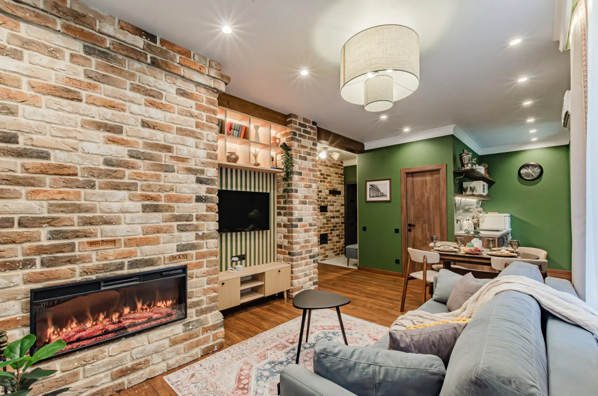 Квартира Атмосферная в центре города с двумя спальнями