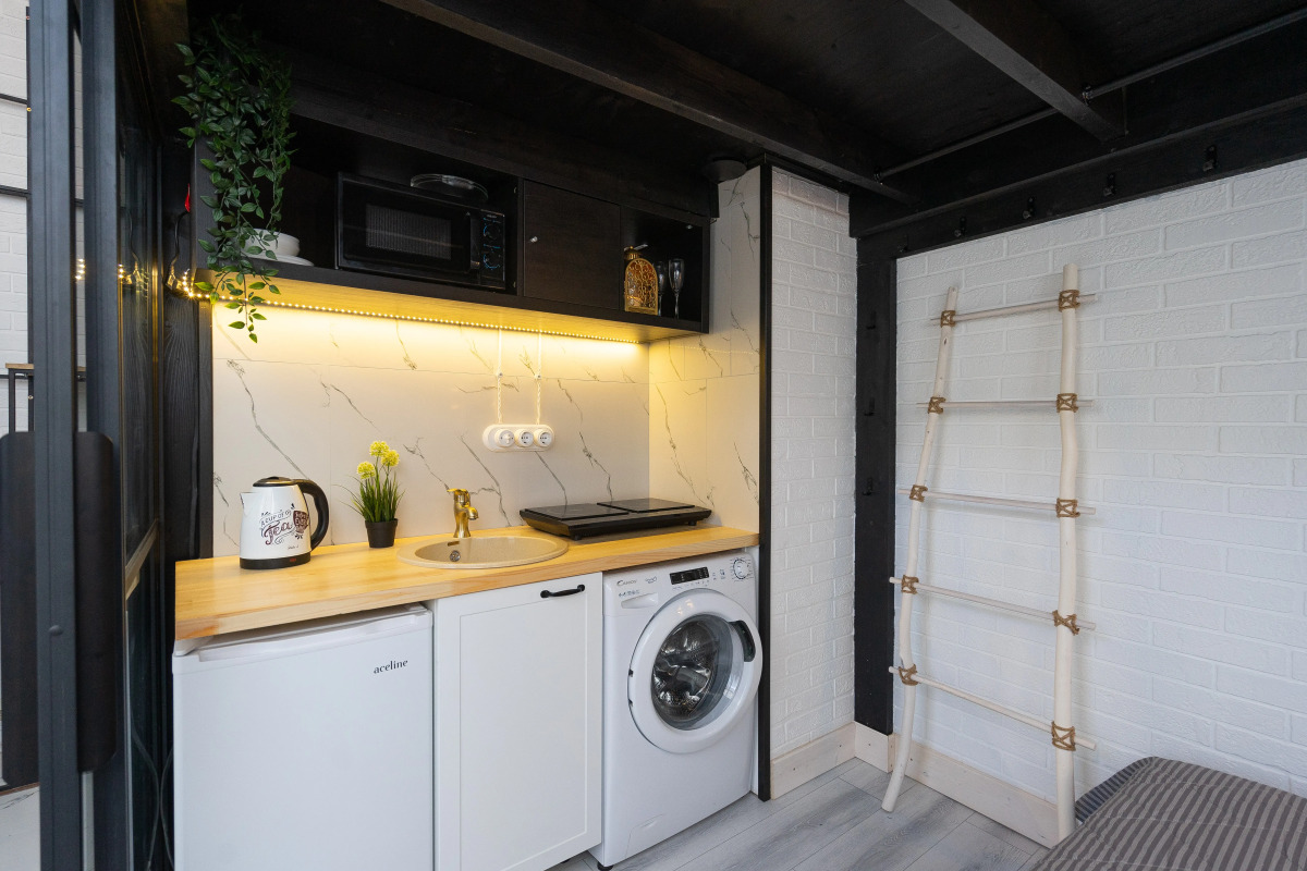 Квартира с Сауной, Камином и Кондиционером Лофт Центр Кремль Казань