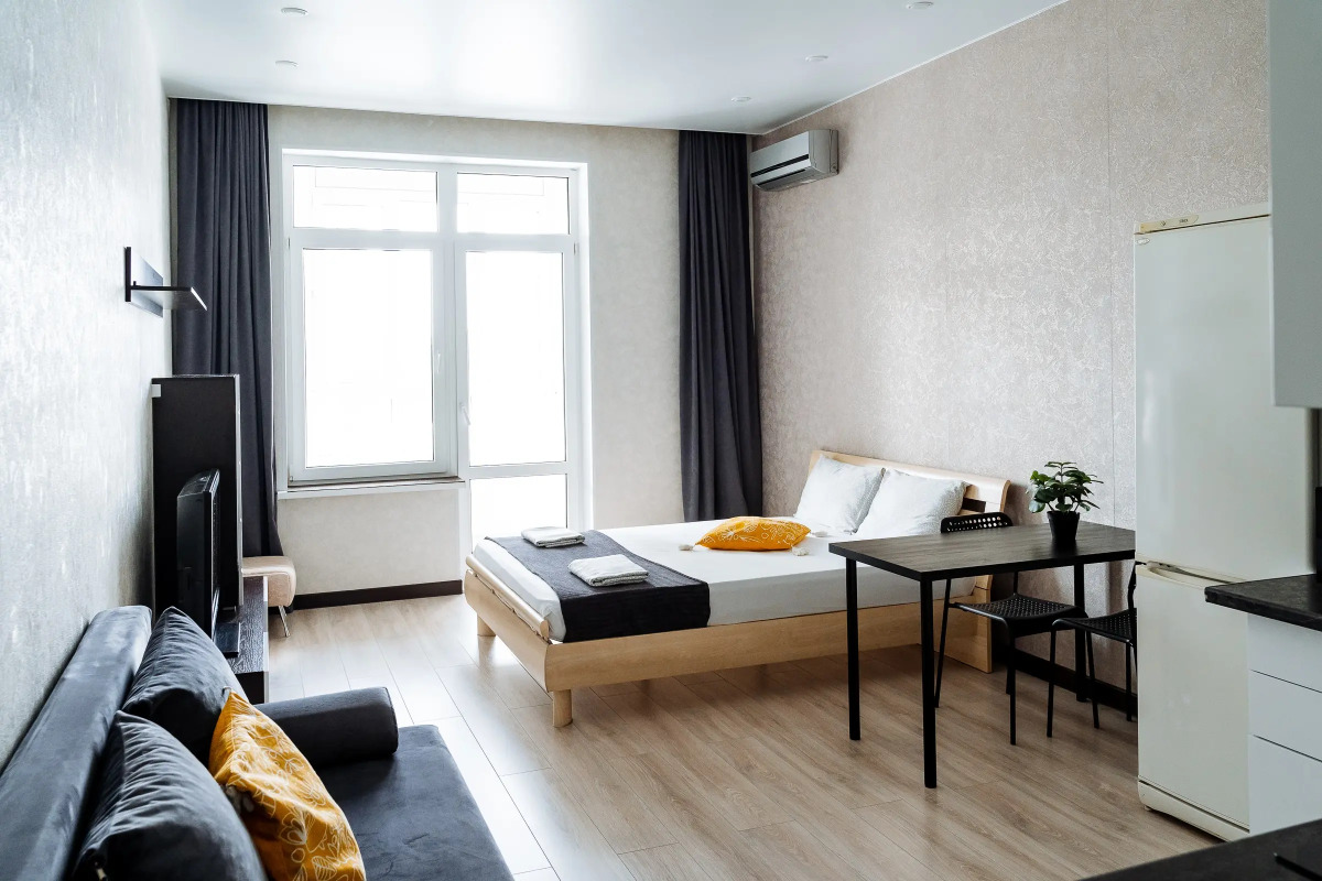 Апартаменты студия на бульваре Давлеткильдеева 5