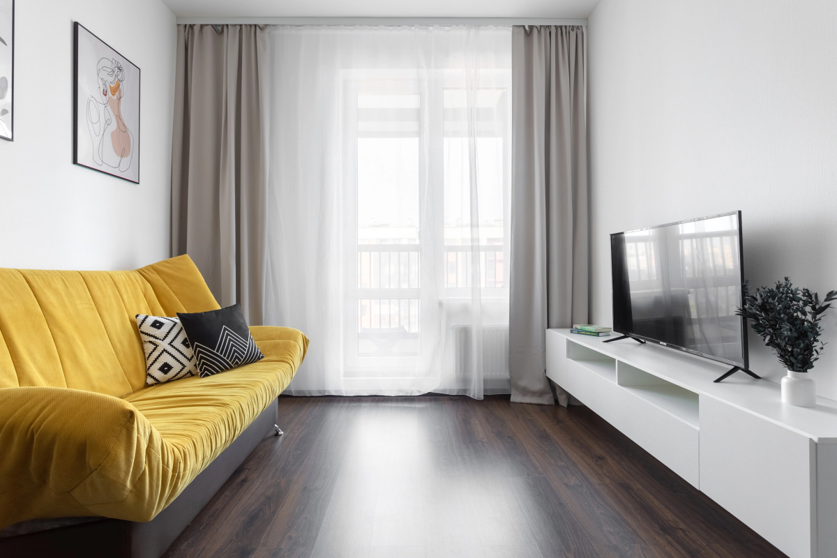 Квартира Kvartirika Black & White с красивым видом на город